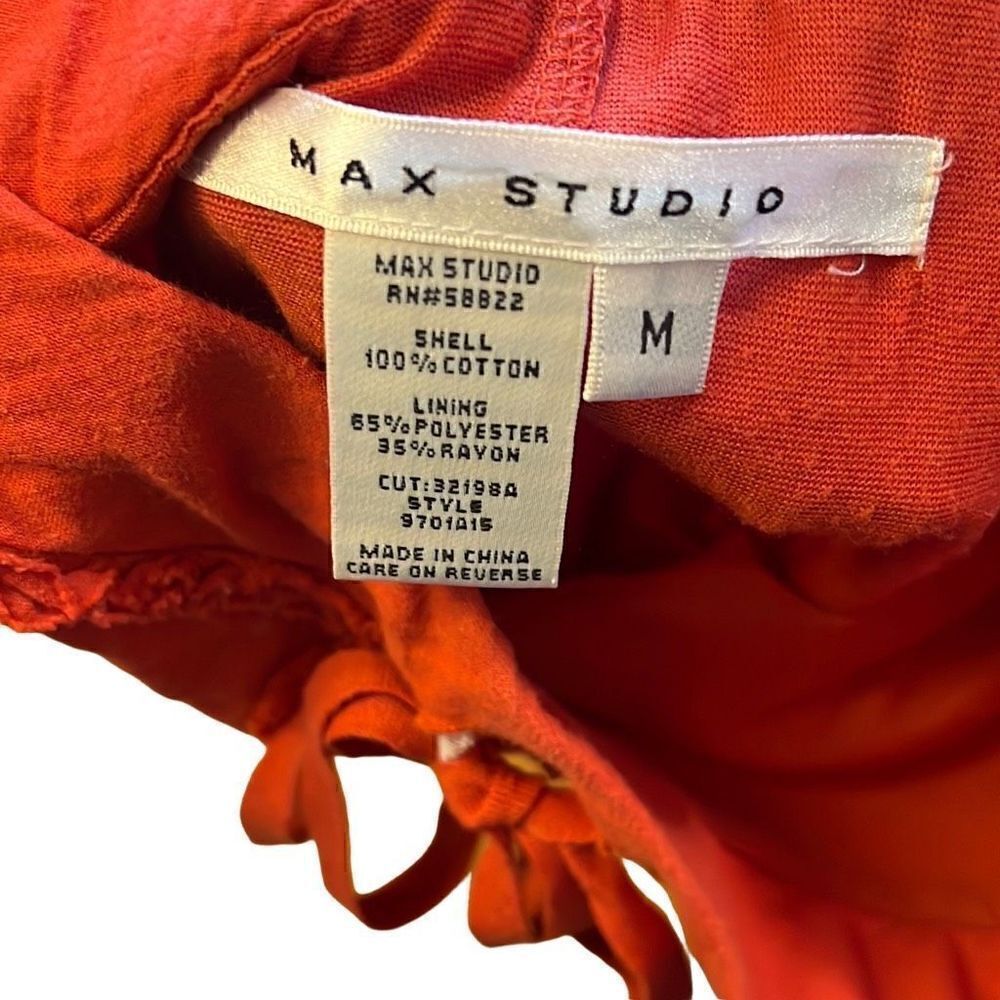 ‎Max Studio 100% Cotton Embroidered Mini Skirt - Picture 6 of 8
